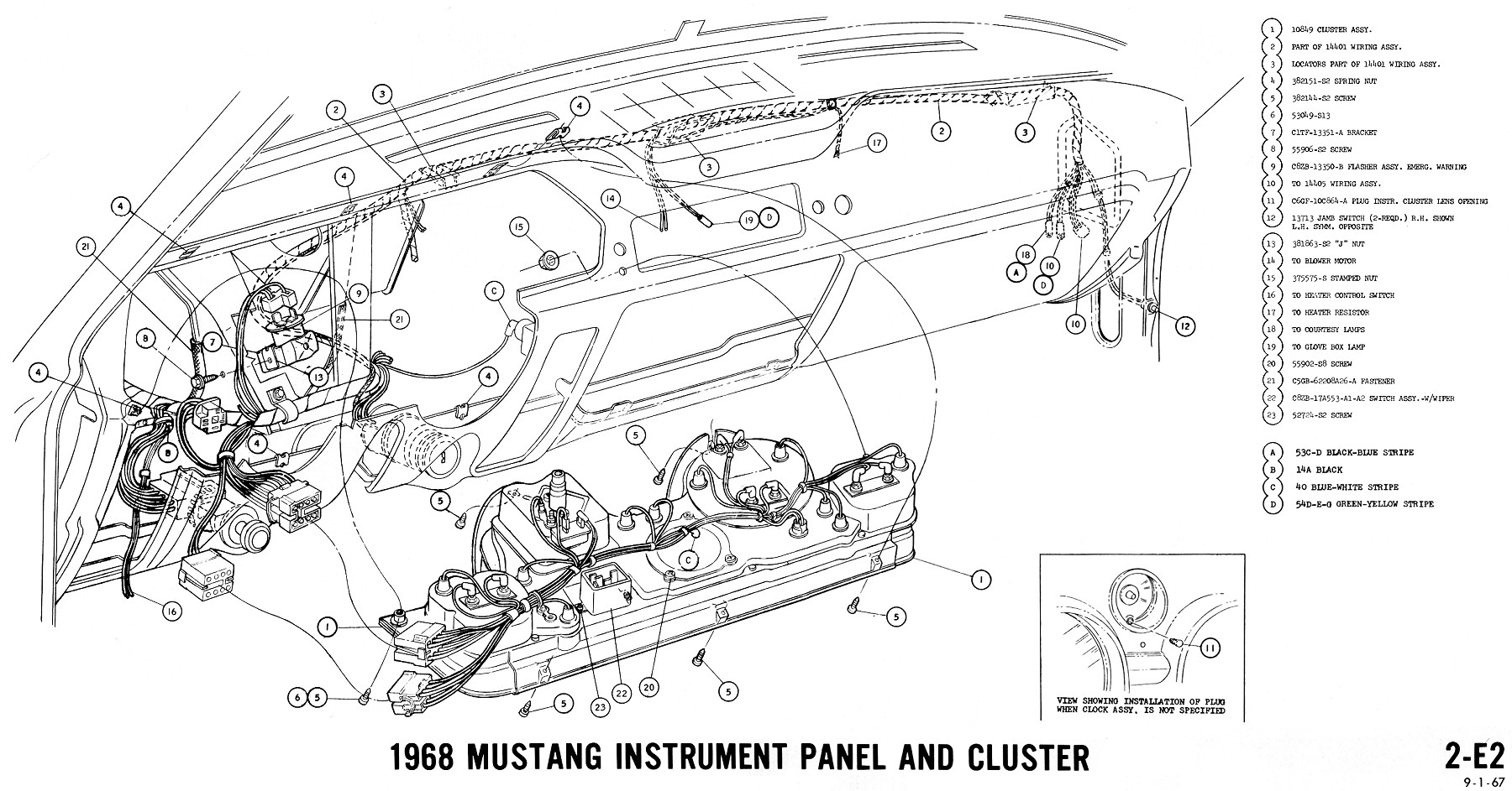 65 Mustang Color Chart