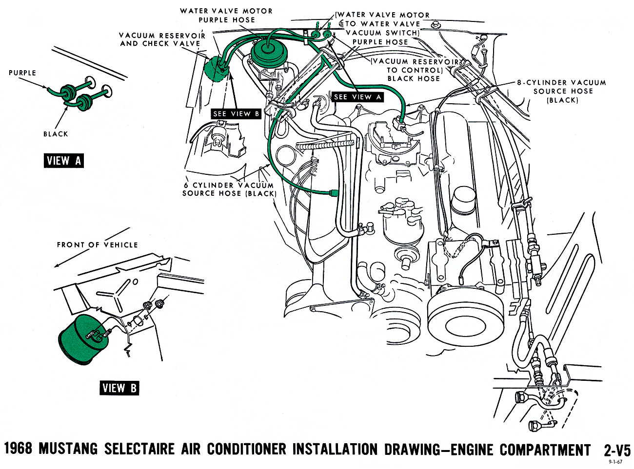 1968 Mustang Vacuum Diagrams